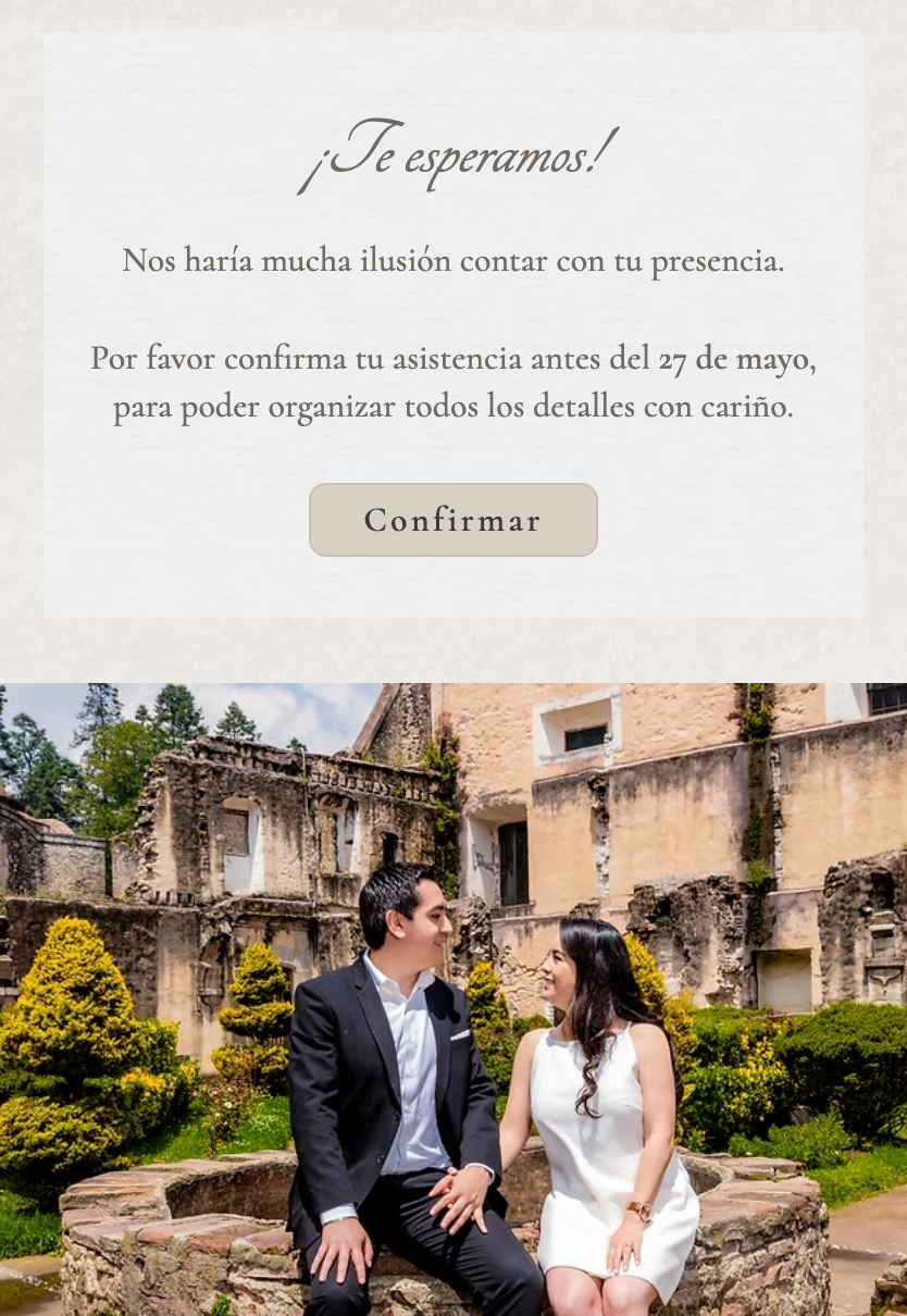 Invitación de Boda Elegance Oro Clásica