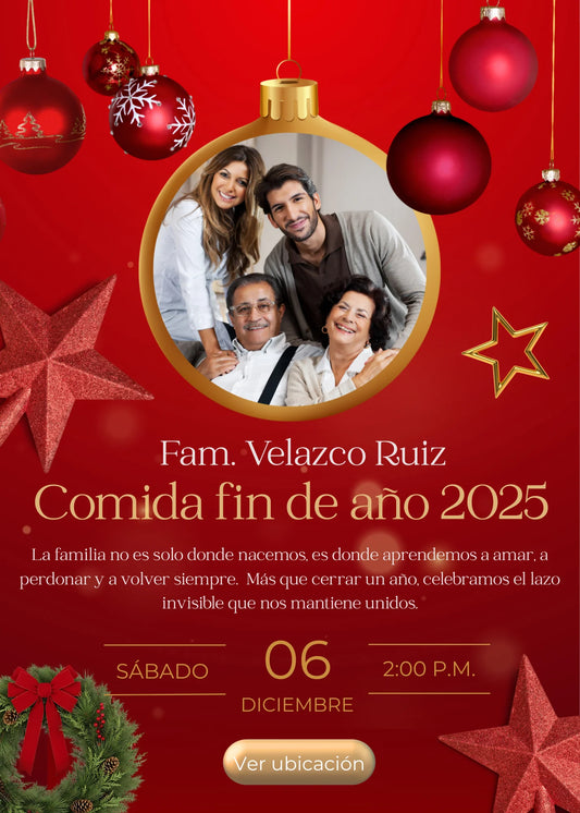 Invitación Comida Fin de Año 2025